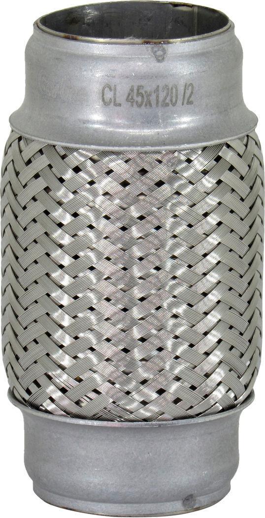 Гофра глушителя Carline 2-х шаровая длинный фланец 45х120 мм (CL45x120/2)
