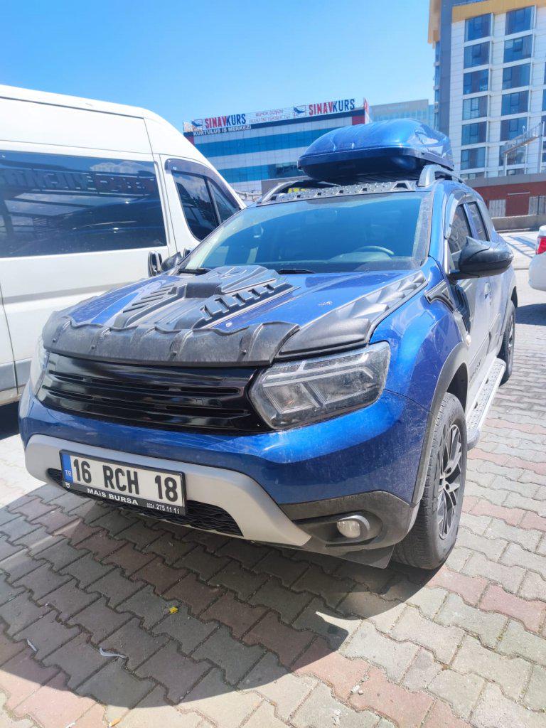 Решітка передня Omsa Line для Renault Duster 2018-2024 р. Чорно-сірий (118456) - фото 2