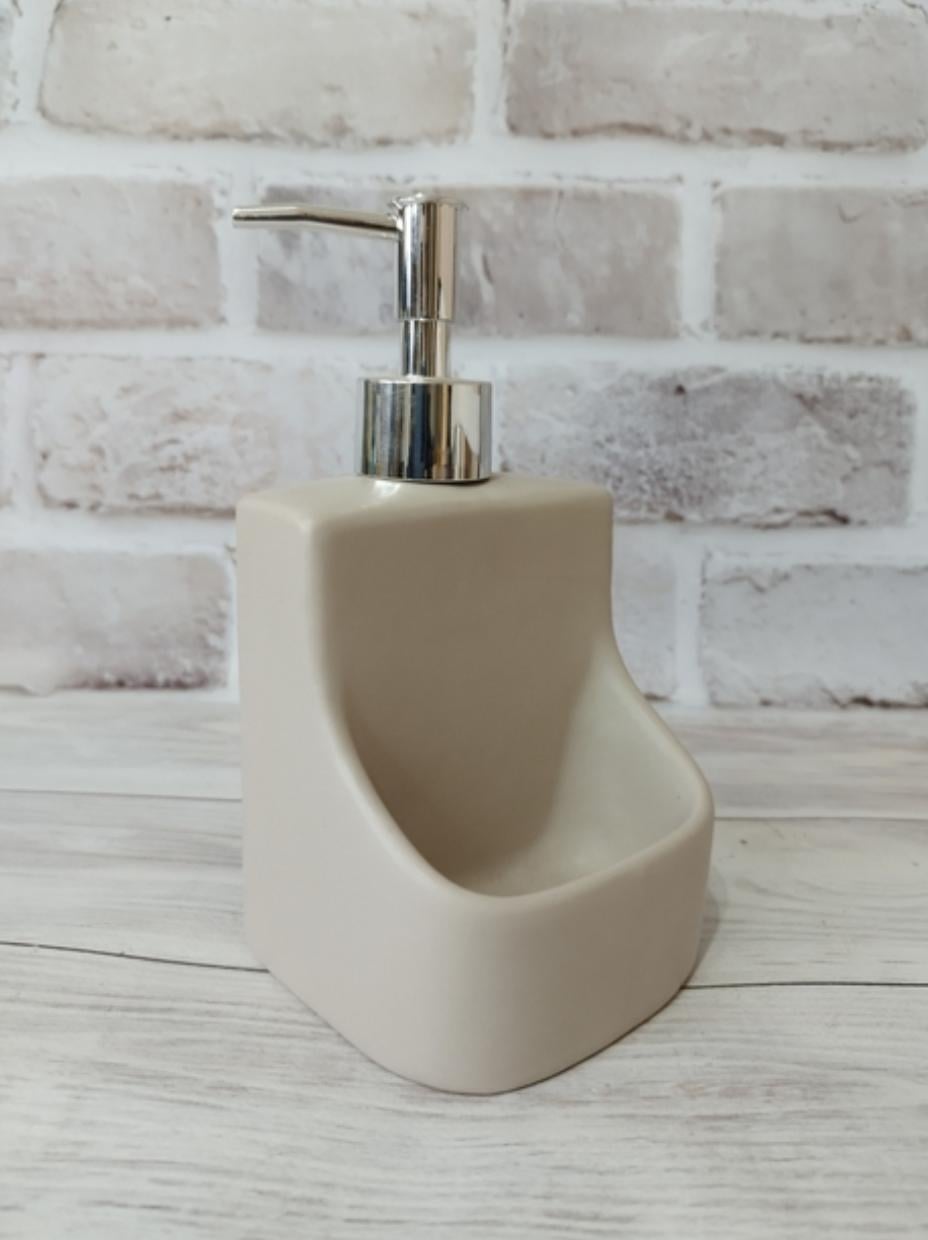 Дозатор для моющего средства BonaDi Beiger керамика 400 мл Бежевый ( BD-851-288)