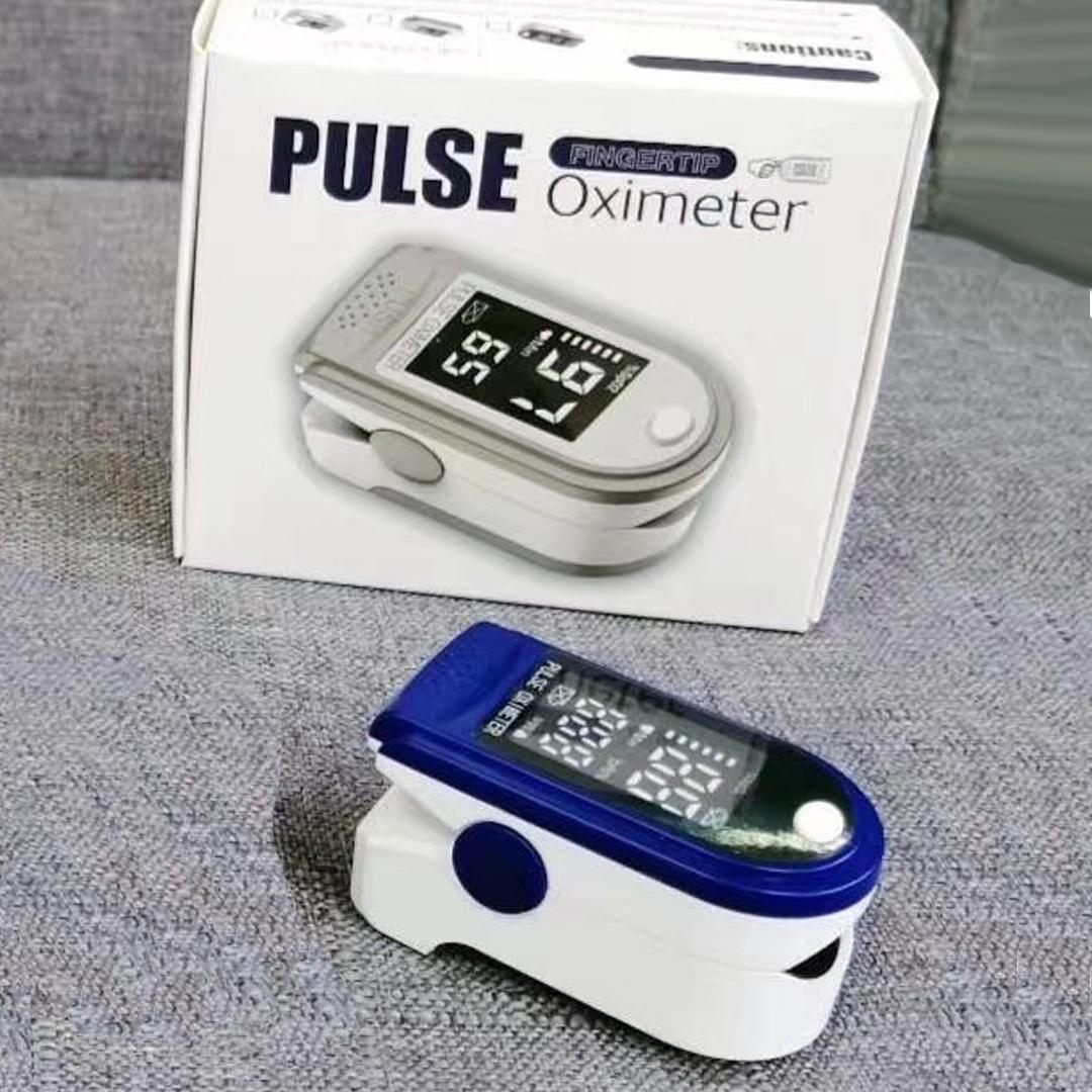 Пульсоксиметр на палец Pulse Oximeter SP02 Синий - фото 4