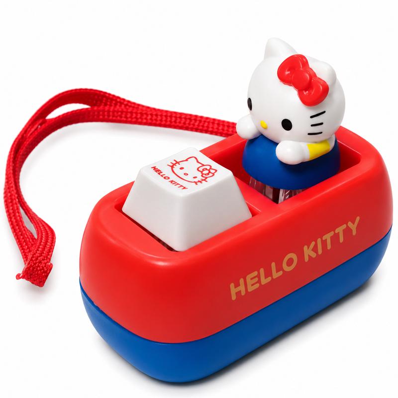 Игрушка-антистресс для детей кейкап кликер Hello Kitty кнопка клавиатуры (арт EPC15767M)