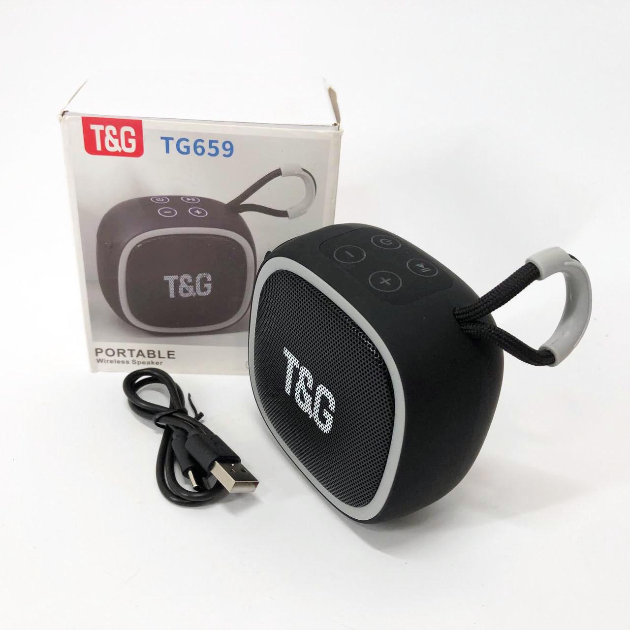 Колонка портативна TG659 з ремінцем Чорний - фото 7 Колонка портативна TG659 з ремінцем Чорний - фото 7