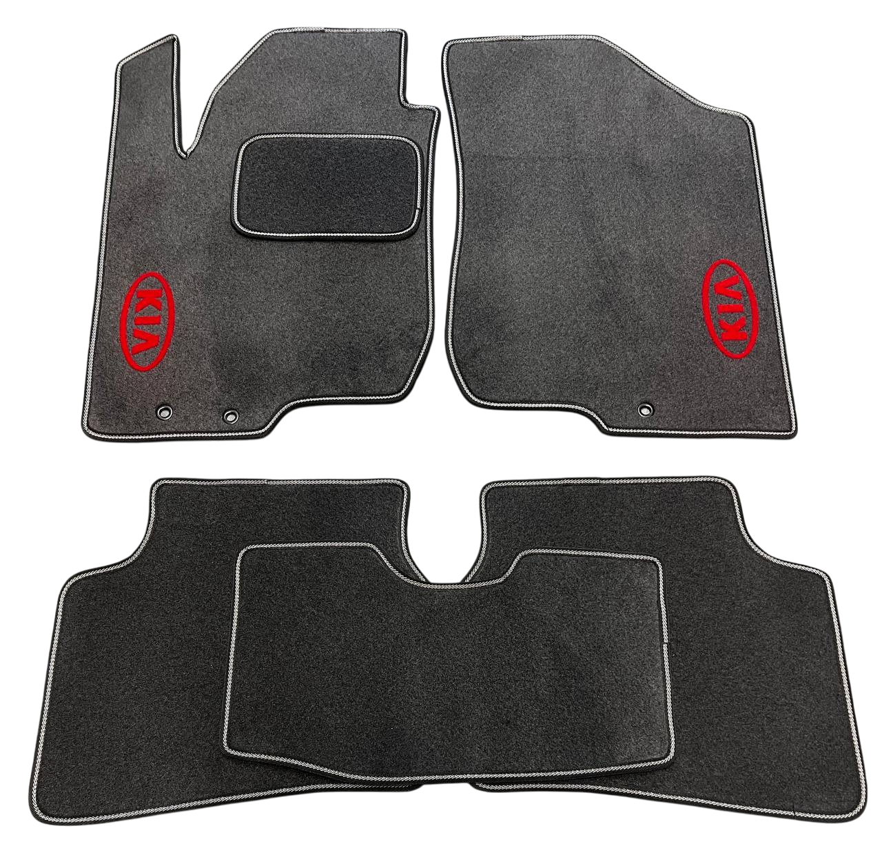 Килимки в салон ворсові для Kia Ceed 2006-2012 5 шт. Чорний (27326747)