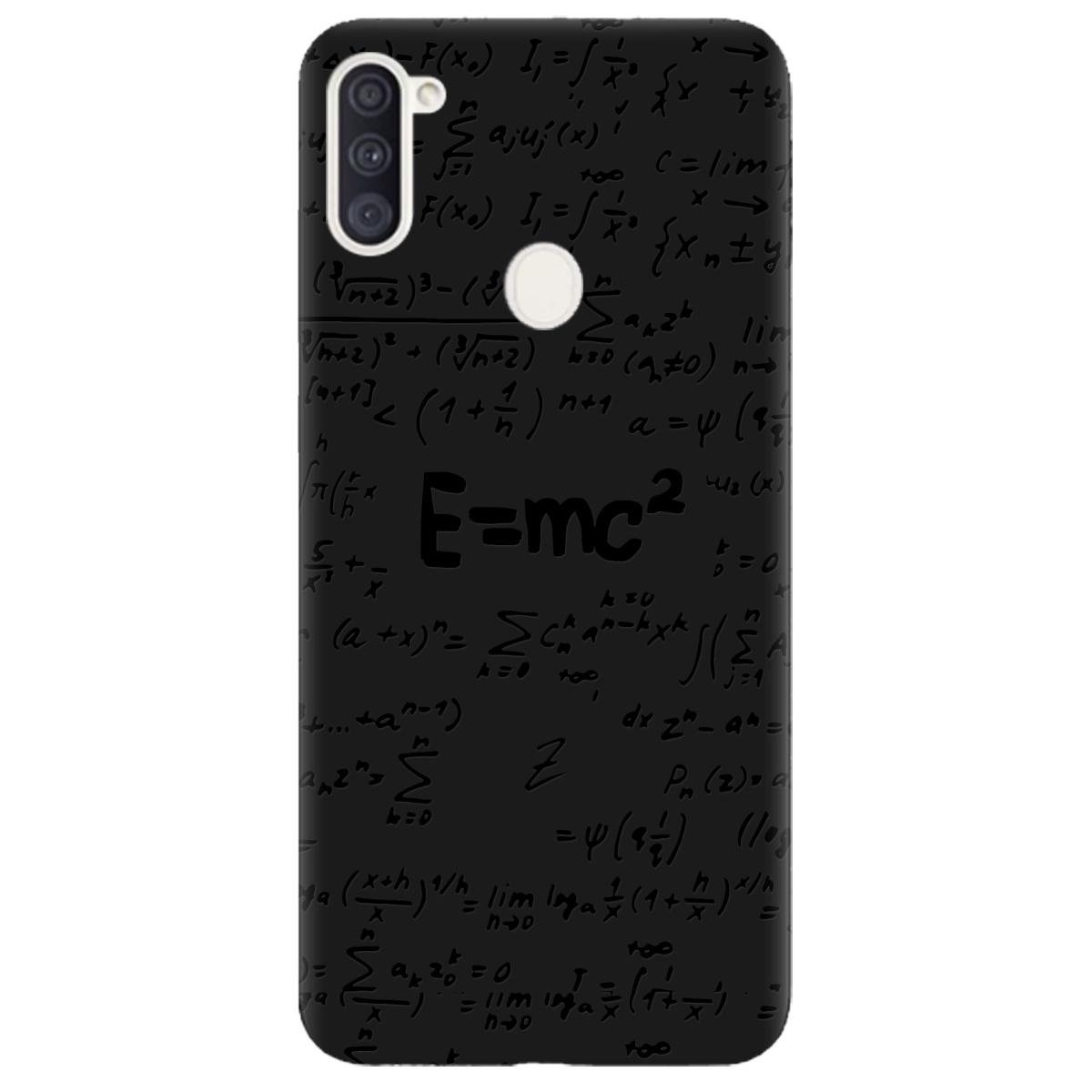 Силиконовый чехол Zorrov для Samsung Galaxy A11 - Black Einstein (14140050143099977)