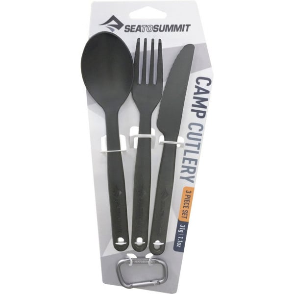 Набір столових приборів Sea to Summit Camp Cutlery Set Charcoal (ACUTLCH)