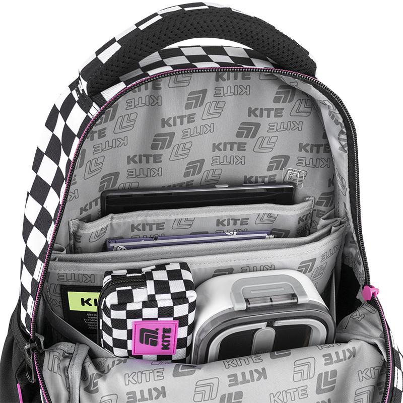 Школьный рюкзак KITE Education teens HK25-8001M Kuromi с ортопедической спинкой (995345) - фото 17 Школьный рюкзак KITE Education teens HK25-8001M Kuromi с ортопедической спинкой (995345) - фото 17