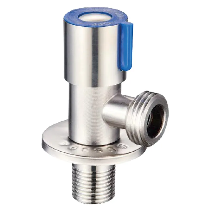 Кран для подключения сантехприборов Zerix VAL-03 1/2x3/4" из нержавеющей стали SUS304 Синий (MX0685)