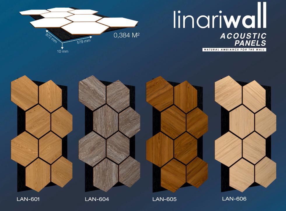 3D-панель акустична LinariWall LAN-606 на фетровій основі 872х579 мм - фото 3