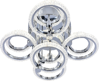 Люстра светодиодная Sirius LI8879/5 5B CR 180 W акриловая