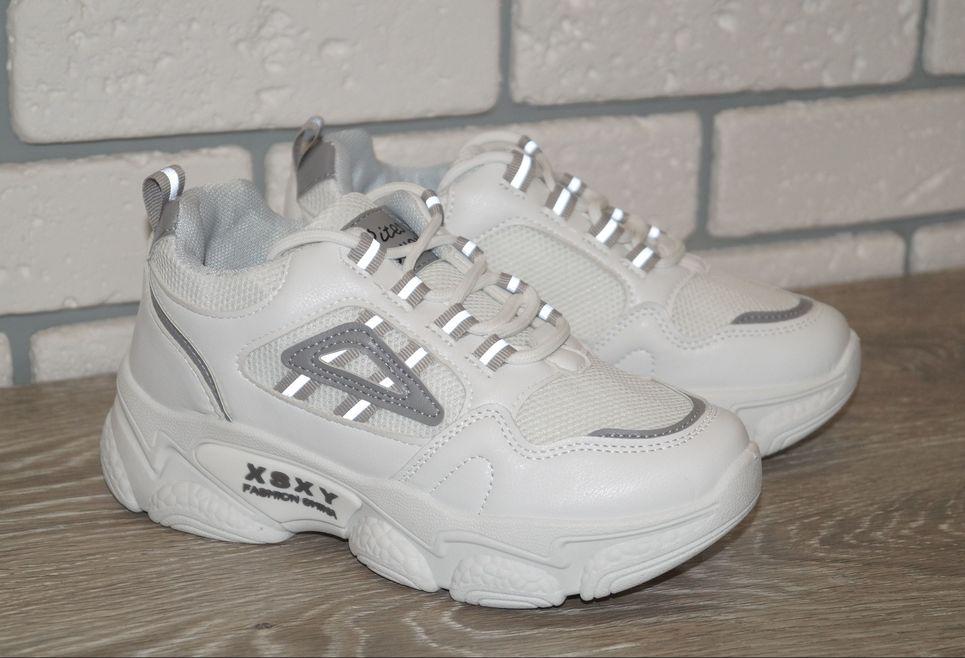 Кроссовки подростковые Prime р. 34 22 см Белый (30781-34)