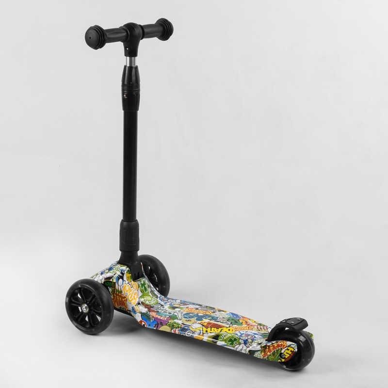 Самокат трехколесный Best Scooter 32-655 MAXI 3 колеса PU со светом Самокат трехколесный Best Scooter 32-655 MAXI 3 колеса PU со светом