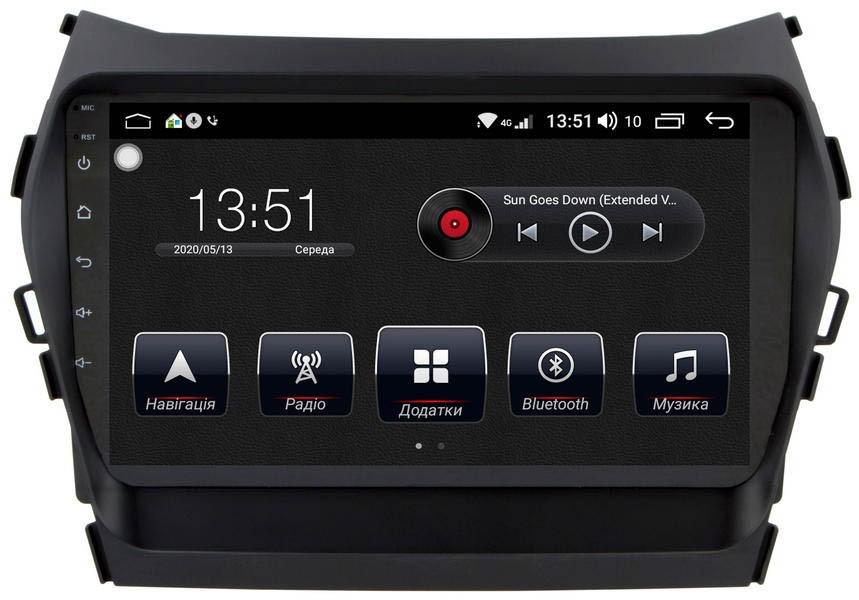 Автомагнитола 9" Android 10.1 для Hyundai Santa Fe 2012-2014/IX45 2013-2017 (MER-14149_6215)