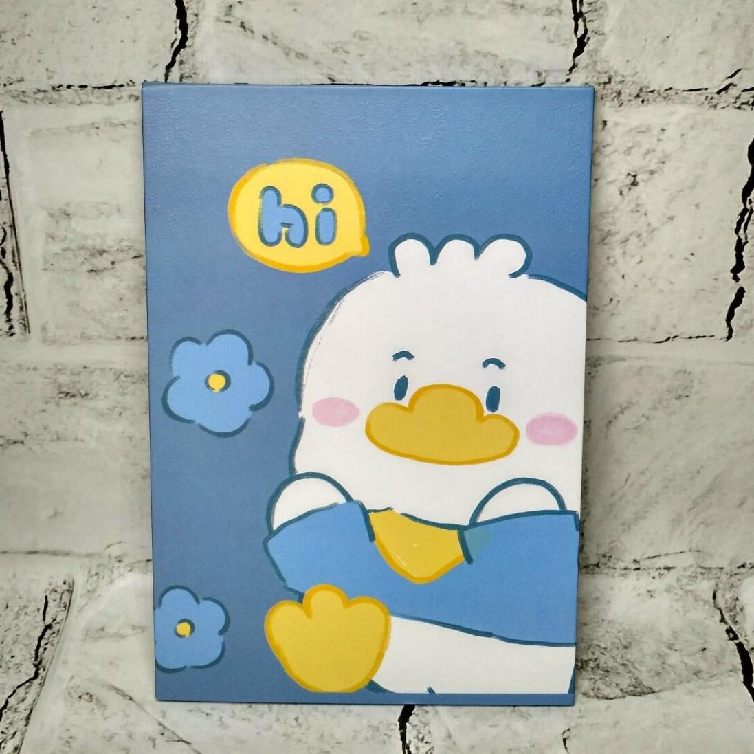 Зеркало косметическое настольное/дорожное Уточка 21х15 см Голубой (508-4)