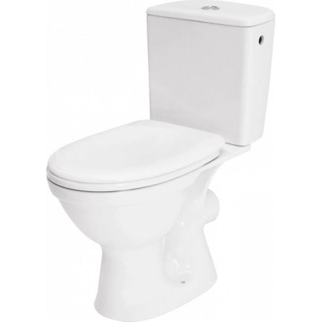 Унітаз-компакт Cersanit Merida MR011 3/6 нижній горизонтальний із сидінням поліпропілен антибактеріальний