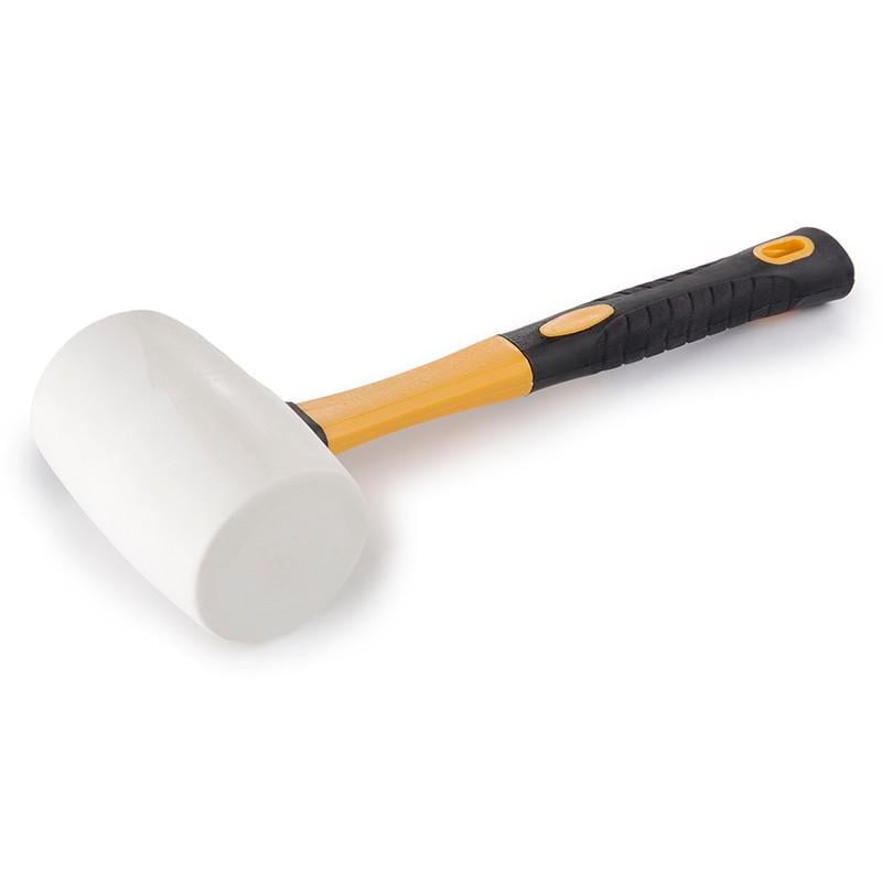 Киянка гумова Сила з фібергласовою рукояткою 225 гр Білий (320187)