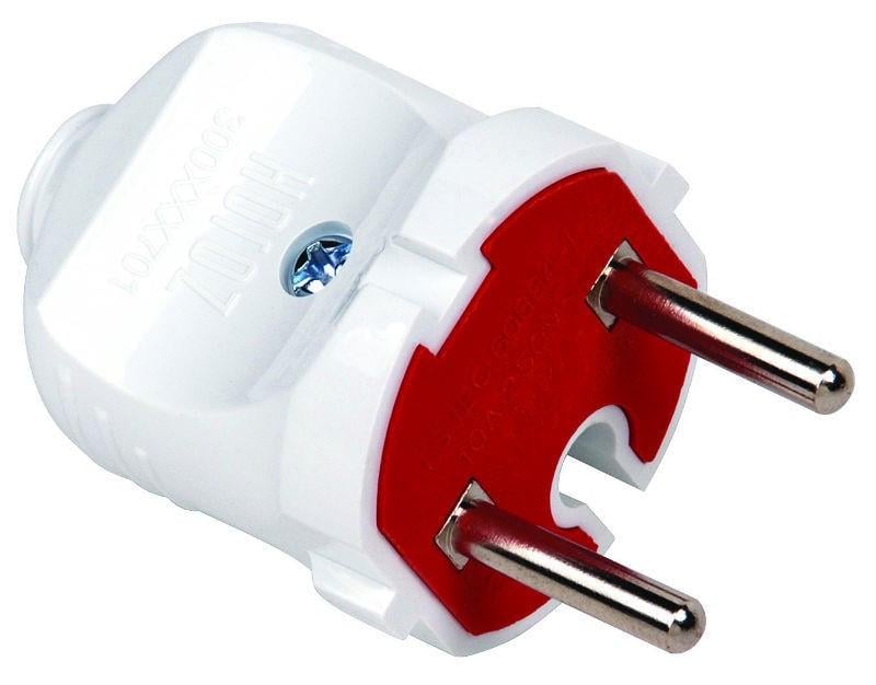 Вилка прямая Horoz Electric 10A 250V (31641464)