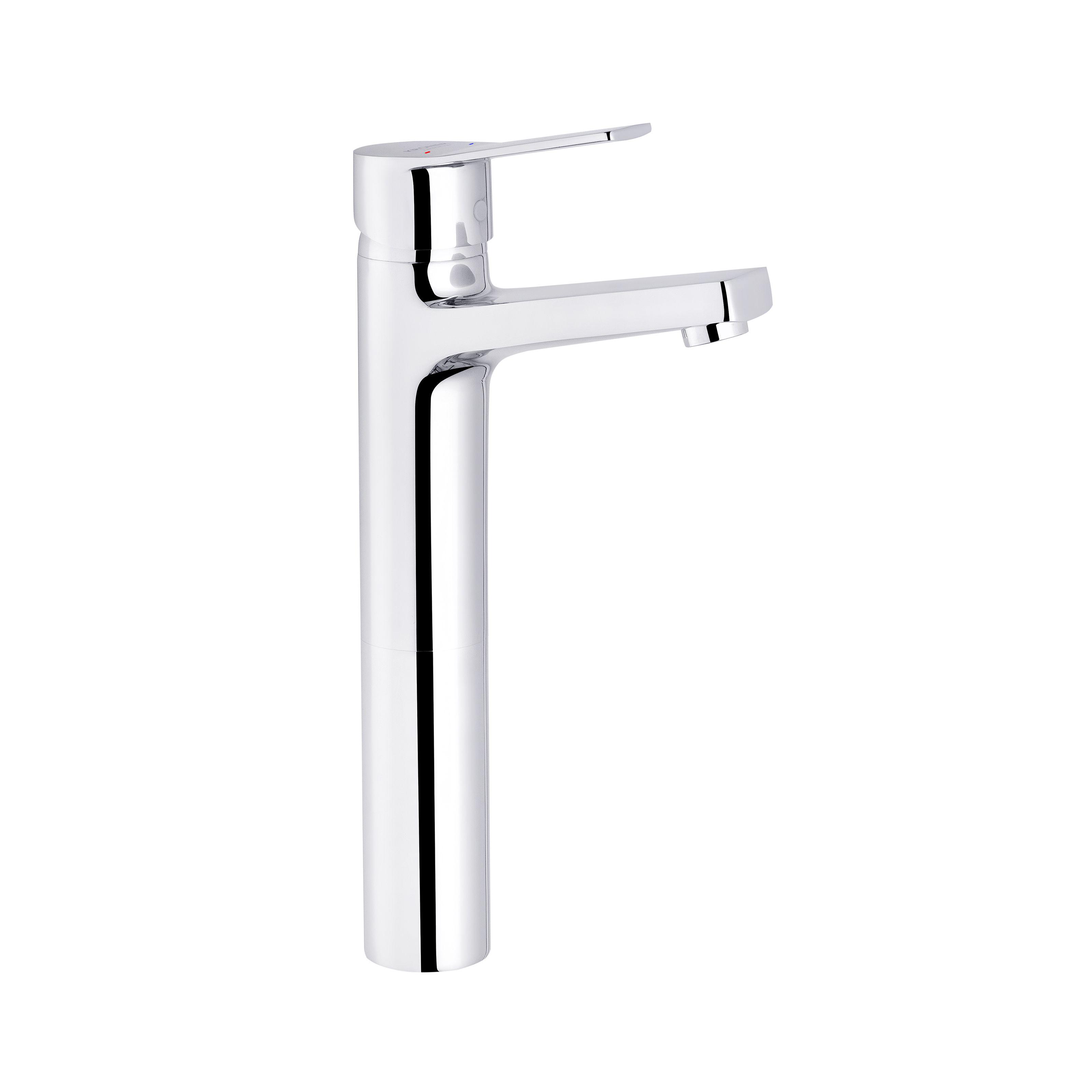 Смеситель для умывальника Kroner Enzo-C010-3 CV023602 высокий однорычажный Хром (136617)