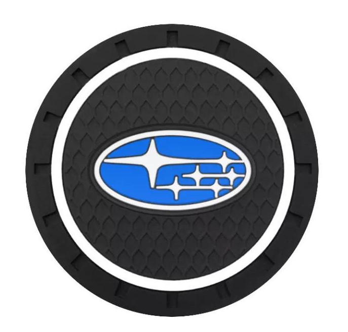 Коврики антискользящие Subaru в подстаканники 2 шт. (1379220938)