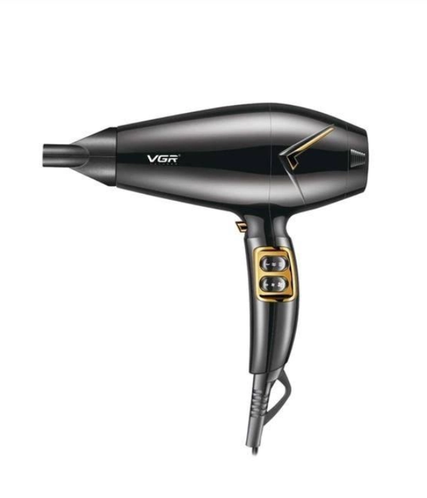 Фен для волосся VGR V-423 з іонізацією з концентратором 2200 Вт Чорний (2730947784)