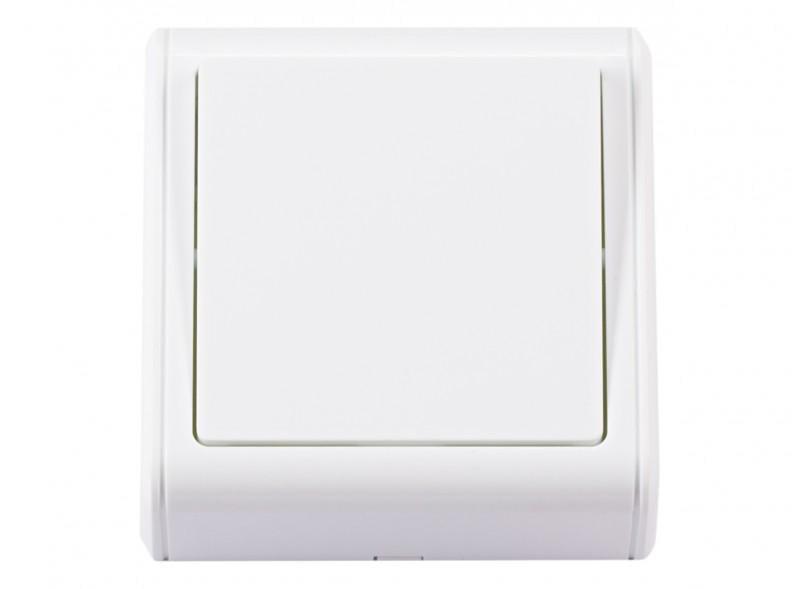 Выключатель одноклавишный накладной Luxel 2052 MINIATURE Белый (27551128)