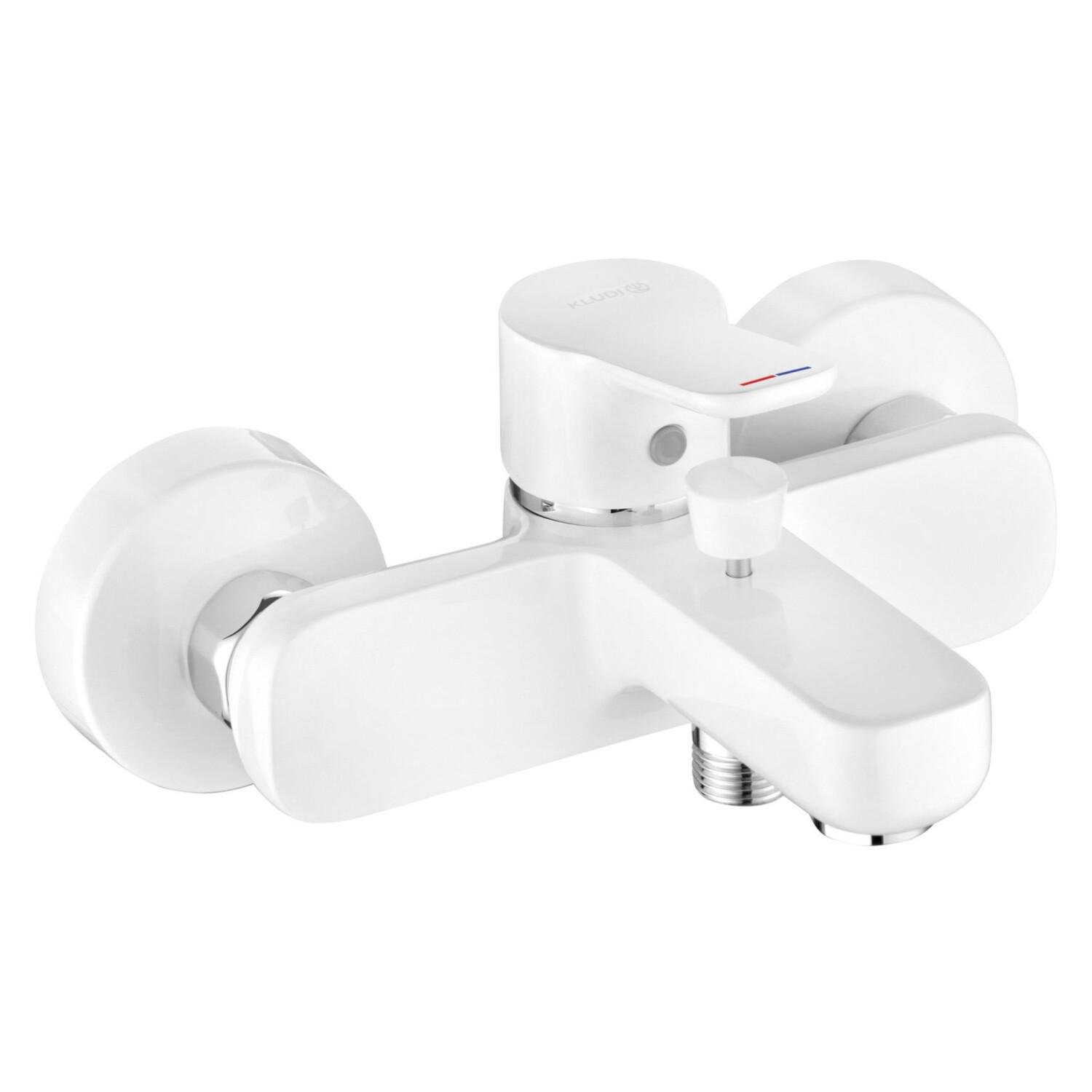 Смеситель для ванны Kludi Pure&Easy 376819165 однорычажный Белый (175167)