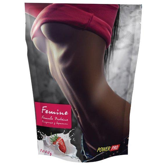 Протеин Power Pro Protein Femine 1000 г 25 порций Клубника - фото 1