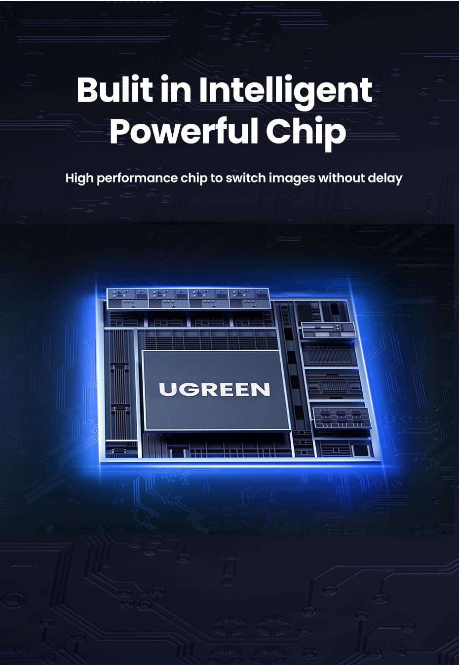 Перемикач KVM HDMI Ugreen на 2 комп'ютери 4K 60Hz USB 2.0 (15707) - фото 14