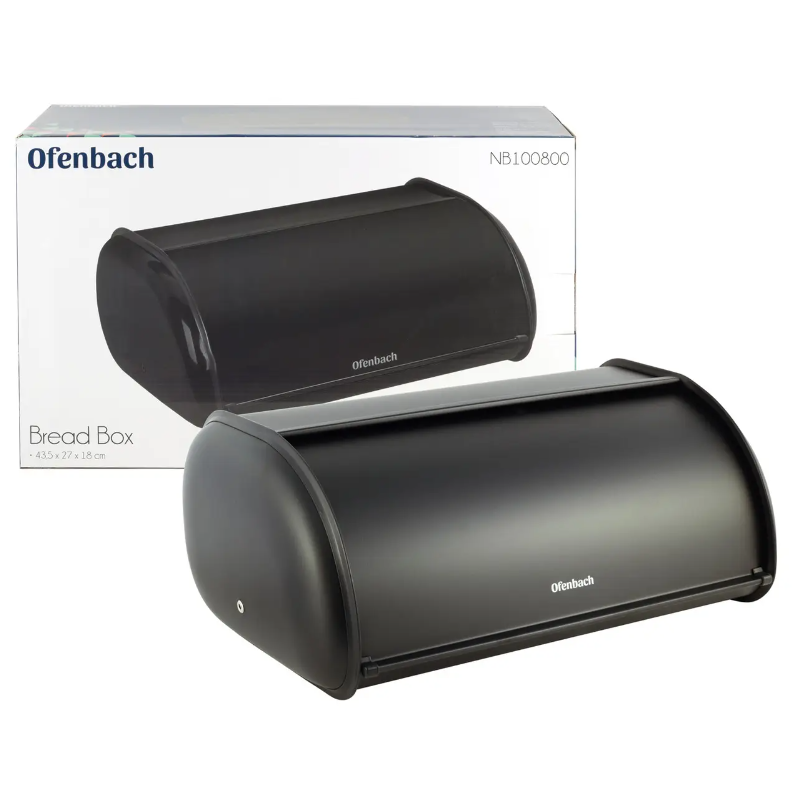 Хлібниця Ofenbach KM-100800 43,5х27х18 см із нержавіючої сталі Чорний (NA002460)