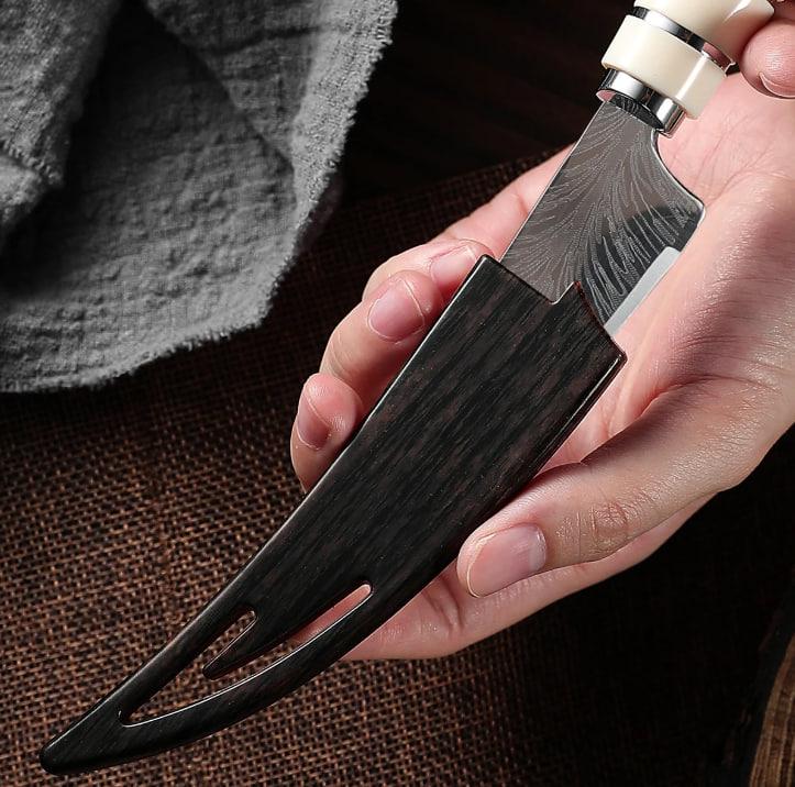 Нож кухонный для обвалки мяса/рыбы/фруктов/овощ (KN-22) - фото 9