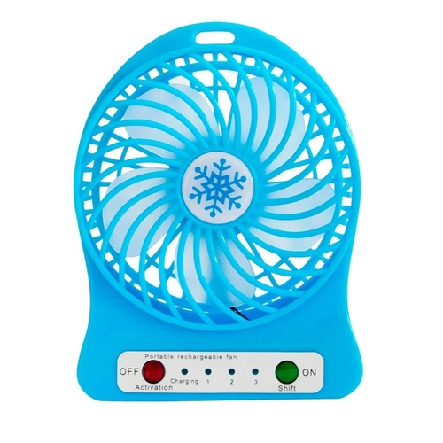 Мини вентилятор mini fan XSFS-01 с аккумулятором 18650 4,5 Вт Blue (570346)