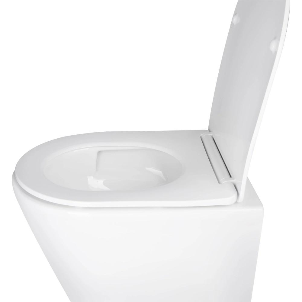 Унітаз підвісний Q-tap Swan Ultra Quiet/сидіння Slim Duroplast Soft-close Quick relase 485х360х320 мм White - фото 2