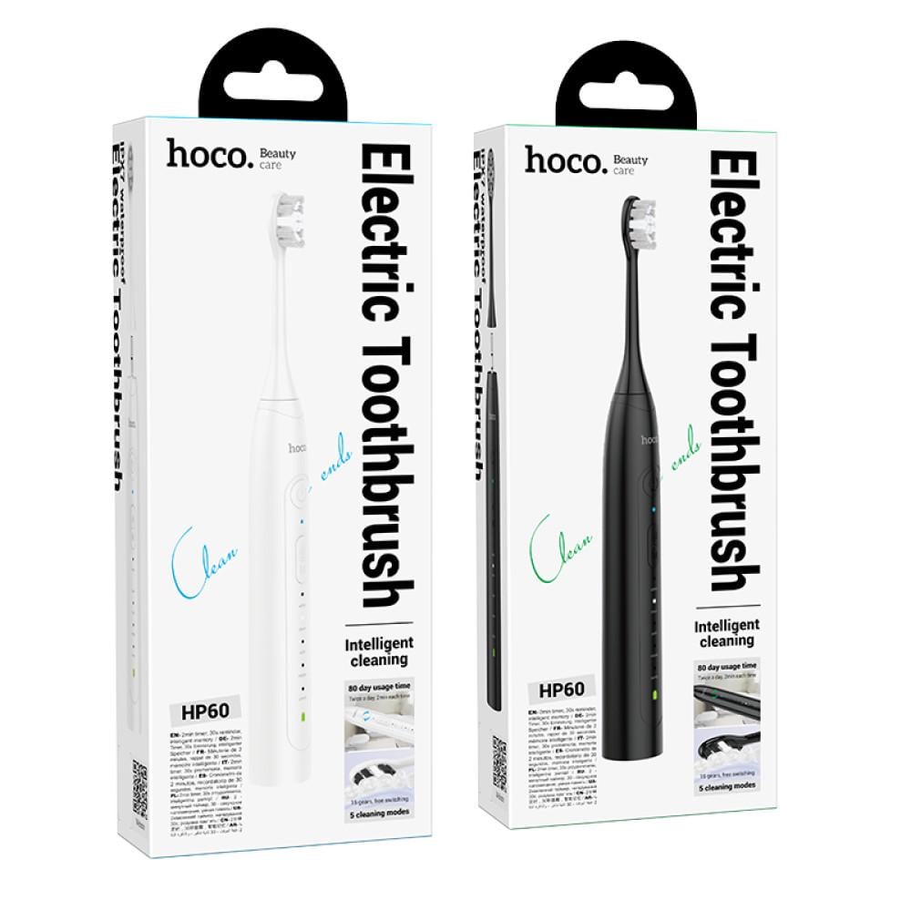 Електрична зубна щітка Hoco HP60 із 4-ма насадками Білий (21477210) - фото 8 Електрична зубна щітка Hoco HP60 із 4-ма насадками Білий (21477210) - фото 8