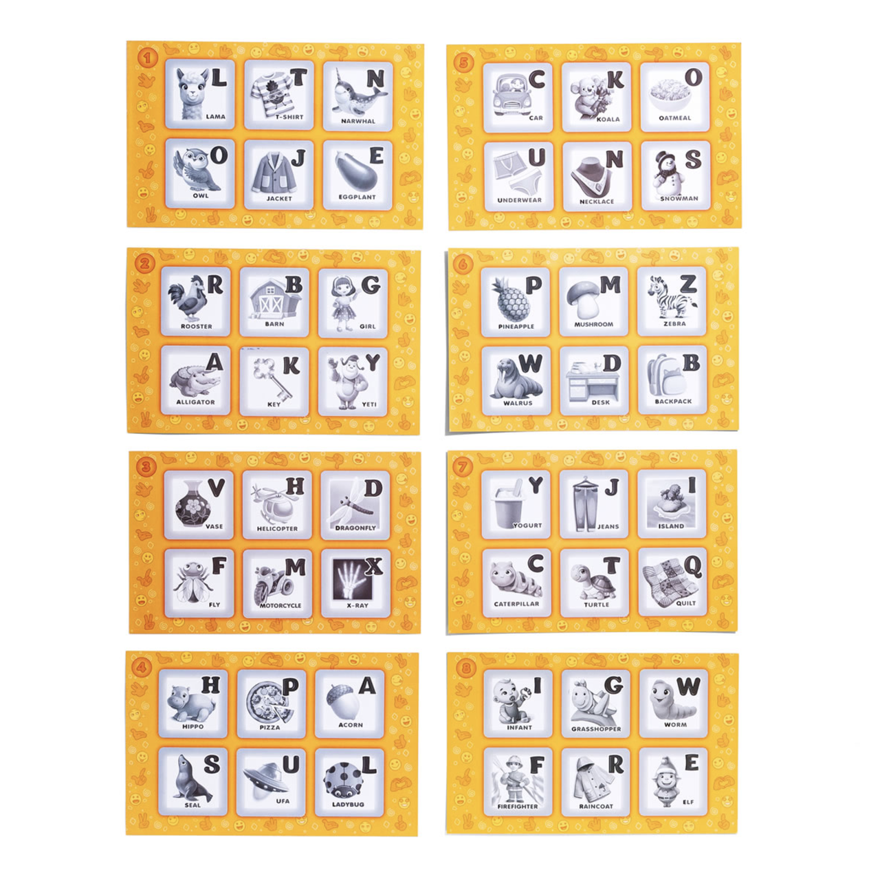 Настольная игра лотто UBumblebees Английская азбука - фото 3 Настольная игра лотто UBumblebees Английская азбука - фото 3