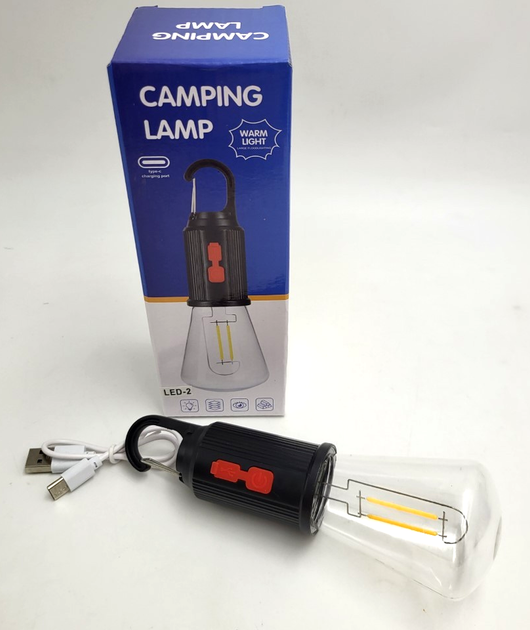 Лампа з карабіном UKC 9061 Camping Lamp LED-2 Type-C (30151345ER) - фото 5