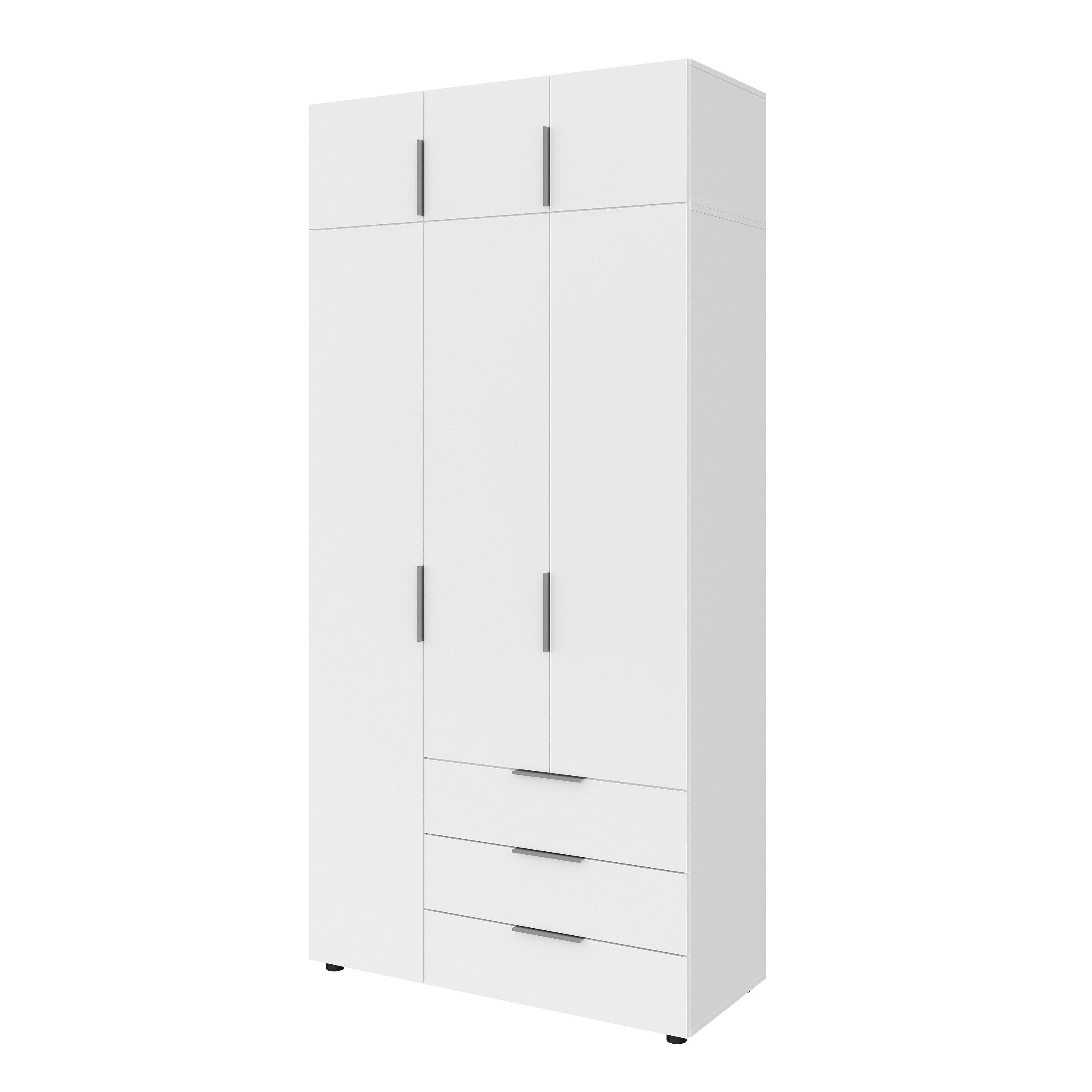 Шафа зі штангою та шухлядами Versale 3 Antr 1154x500x2400 мм Білий - фото 1