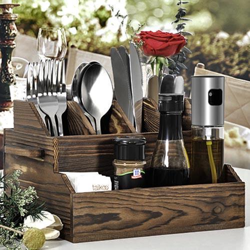 Подставка для столовых приборов из дерева Оспайти Мустанг (Псп-009129)