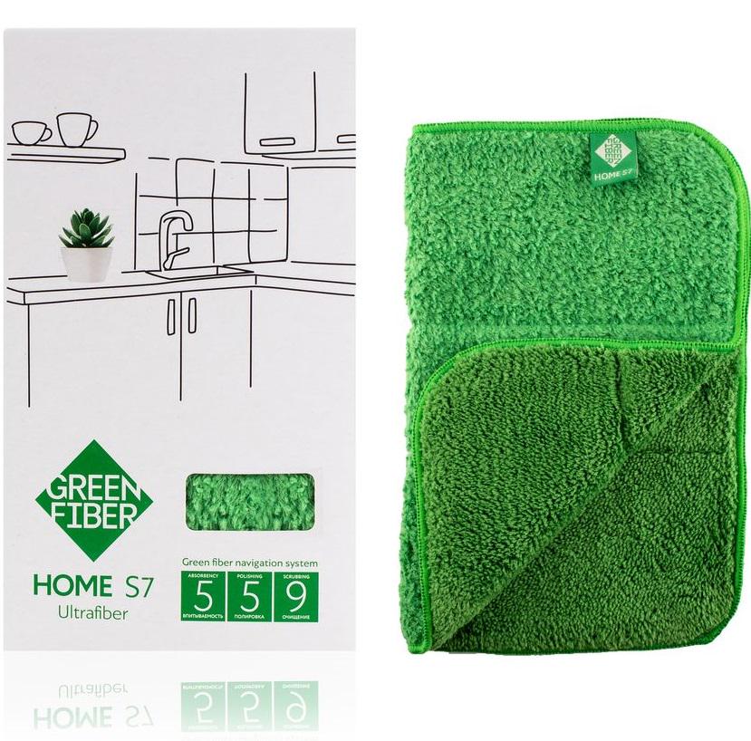 Салфетка GreenWay Green Fiber Home S7 Файбер инволвер Green (08042) - фото 2 Салфетка GreenWay Green Fiber Home S7 Файбер инволвер Green (08042) - фото 2