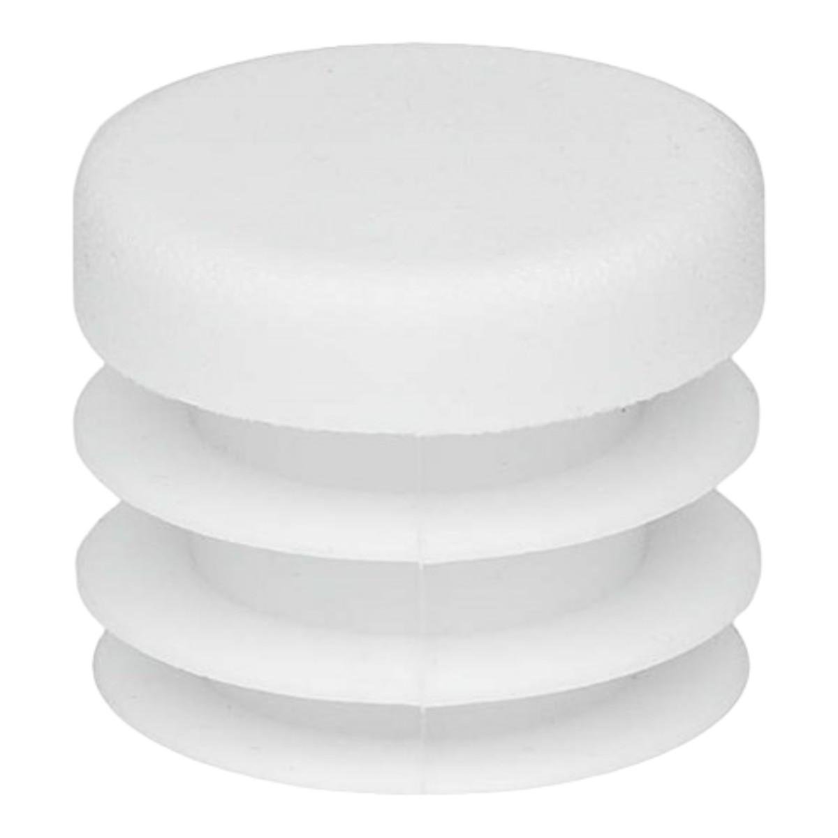 Заглушка Steelfix 60 мм внутрішня кругла для труби пласка 25 шт. Білий (245711)