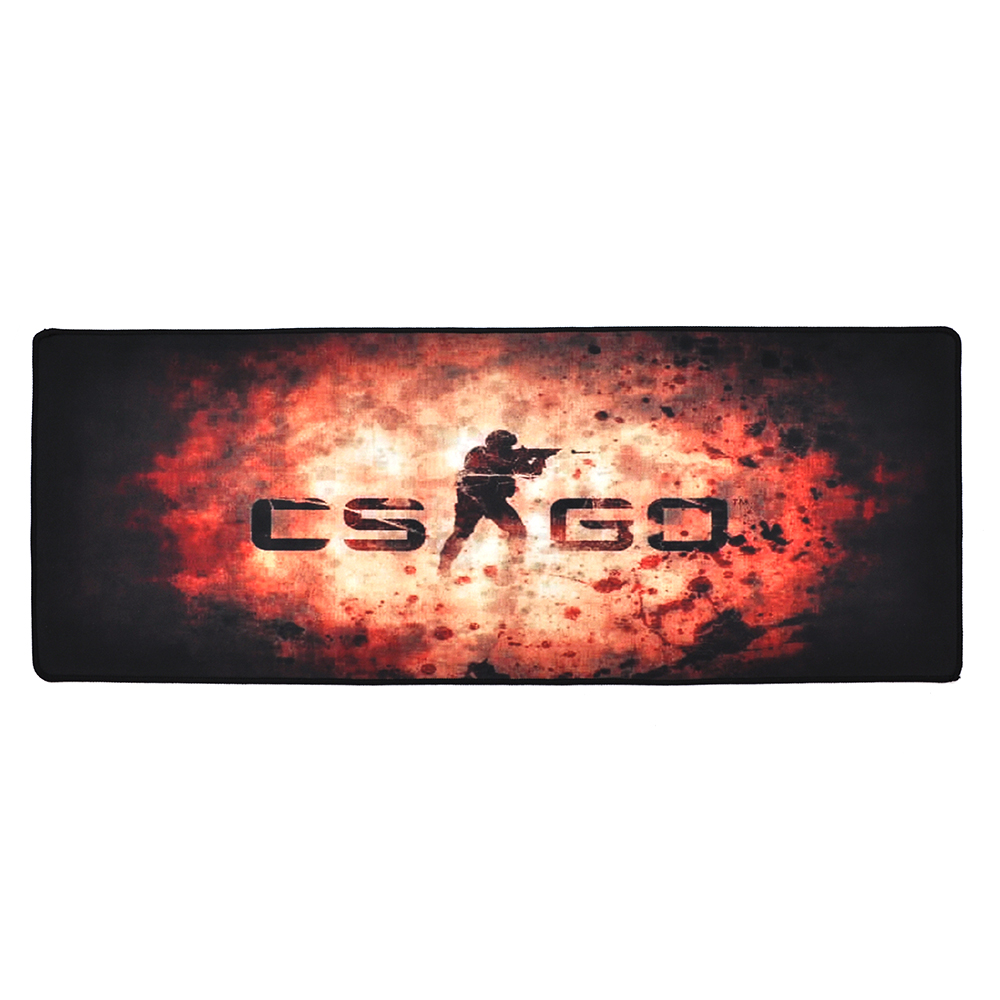 Килимок для мишки тканинний CS One Fighter з боковою прошивкою 3 мм 300x800 мм Black/Red (23518)