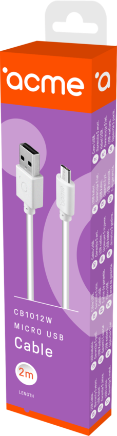 Кабель Acme CB1012W micro USB cable 2 м (4770070879054) - фото 2