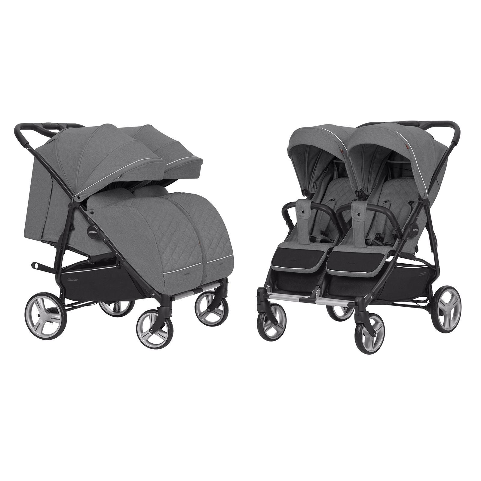 Коляска Carrello Connect для двійні з люлькою Ink Gray (CRL-5502/1) - фото 3