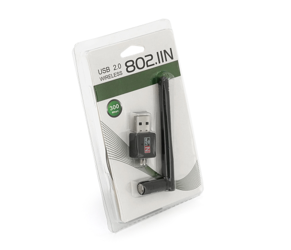 Адаптер Merlion LV UW02RK 2DB 150 Mbps 2.4 GHz USB Black (LV UW02RK 2DB RTL8188) - фото 4