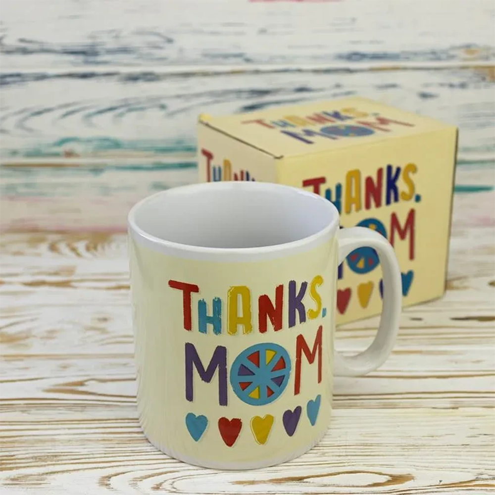 Чашка для мамы "Thanks mom" большая керамическая 1000 мл (27-PC1-2711)
