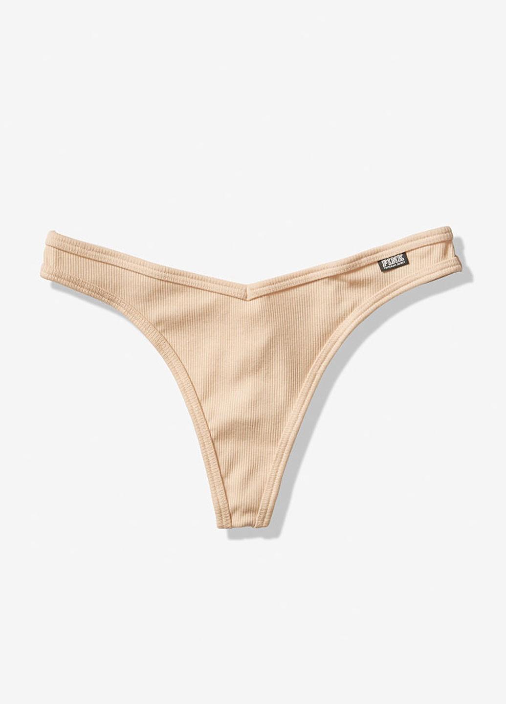 Трусики Victoria's Secret L Бежевый (73560000398871B15L)