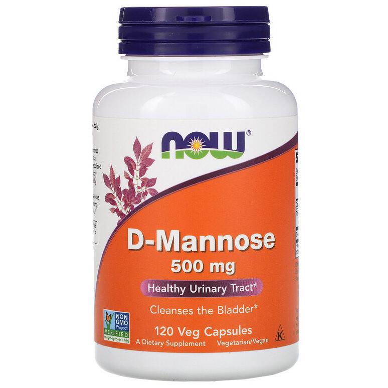 Дієтична добавка NOW Foods D-Mannose 500 мг 120 капсул (1008091670)