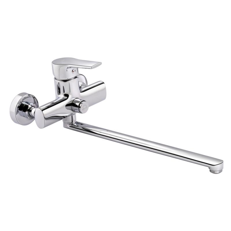 Смеситель для ванны Q-tap Labe QTLABE3220107GC однорычажный Хром (77416)