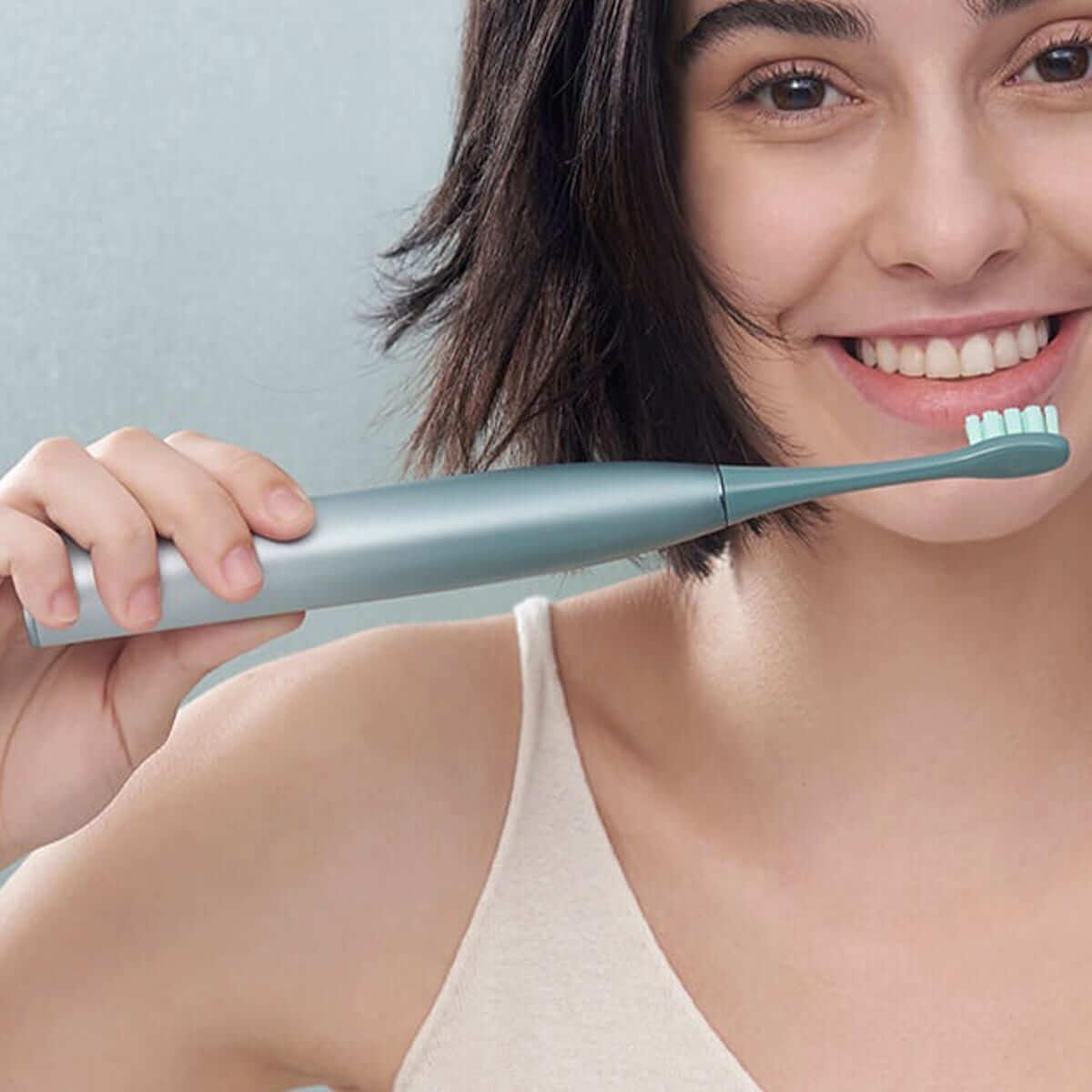 Електрична зубна щітка Oclean X Pro OLED Mist Green - фото 4