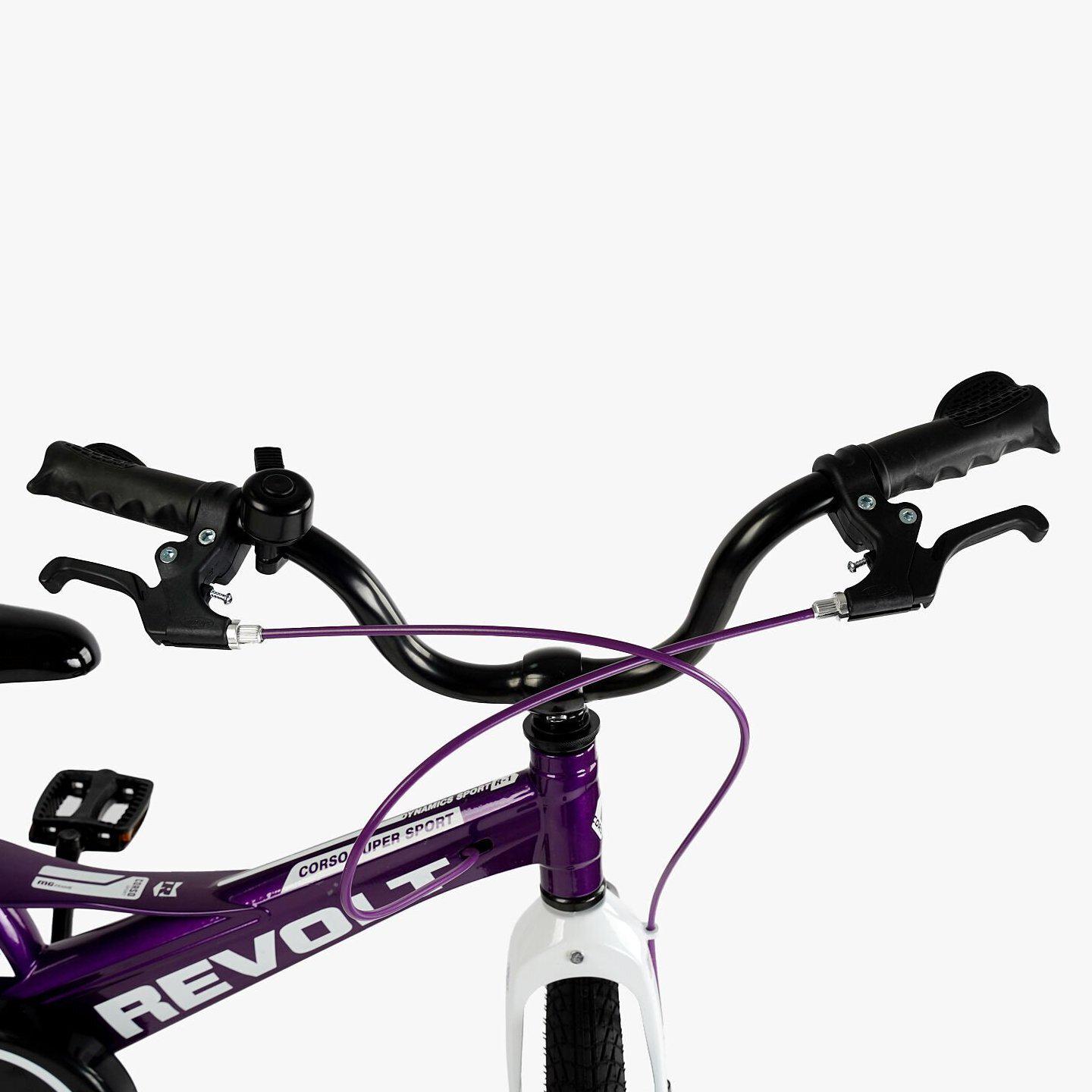 Велосипед двухколесный Corso Revolt 18" детский магниевый Фиолетовый - фото 5 Велосипед двухколесный Corso Revolt 18" детский магниевый Фиолетовый - фото 5