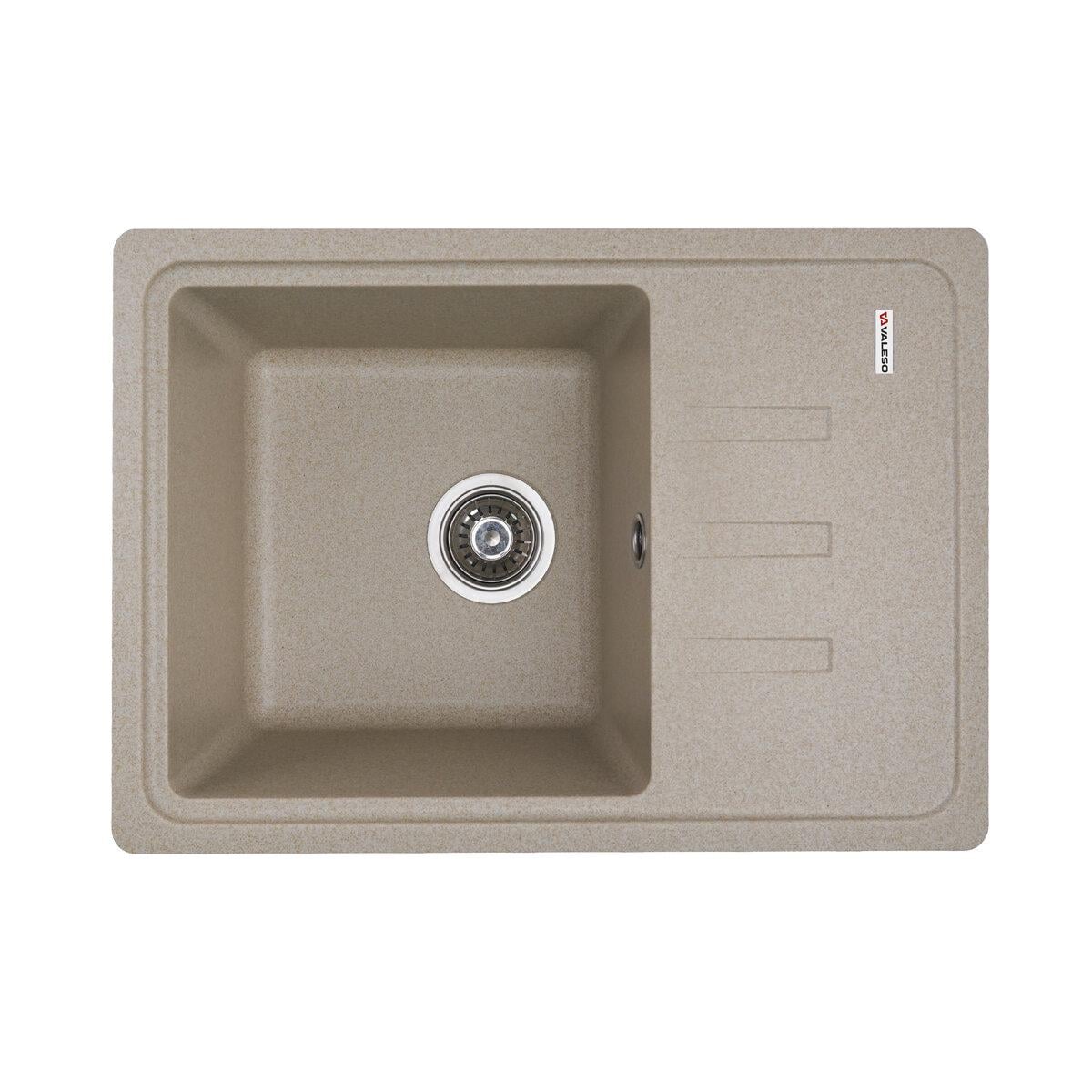 Мойка для кухни гранитная врезная Valeso Liana прямоугольная 620x430 мм Сафари матовый (SP000046848)