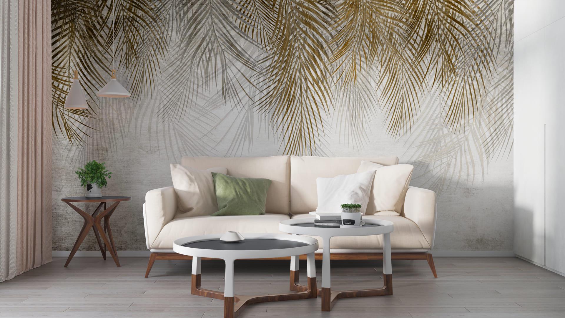 Фотошпалери флізелінові Styleo Print-walls Золоте листя 0798 300х250 см (Pw-0798/2)